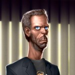 Close de Gregory House - Ilustra??o