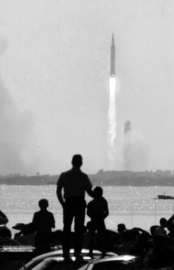 Imagem do lançamento da Apolo 11